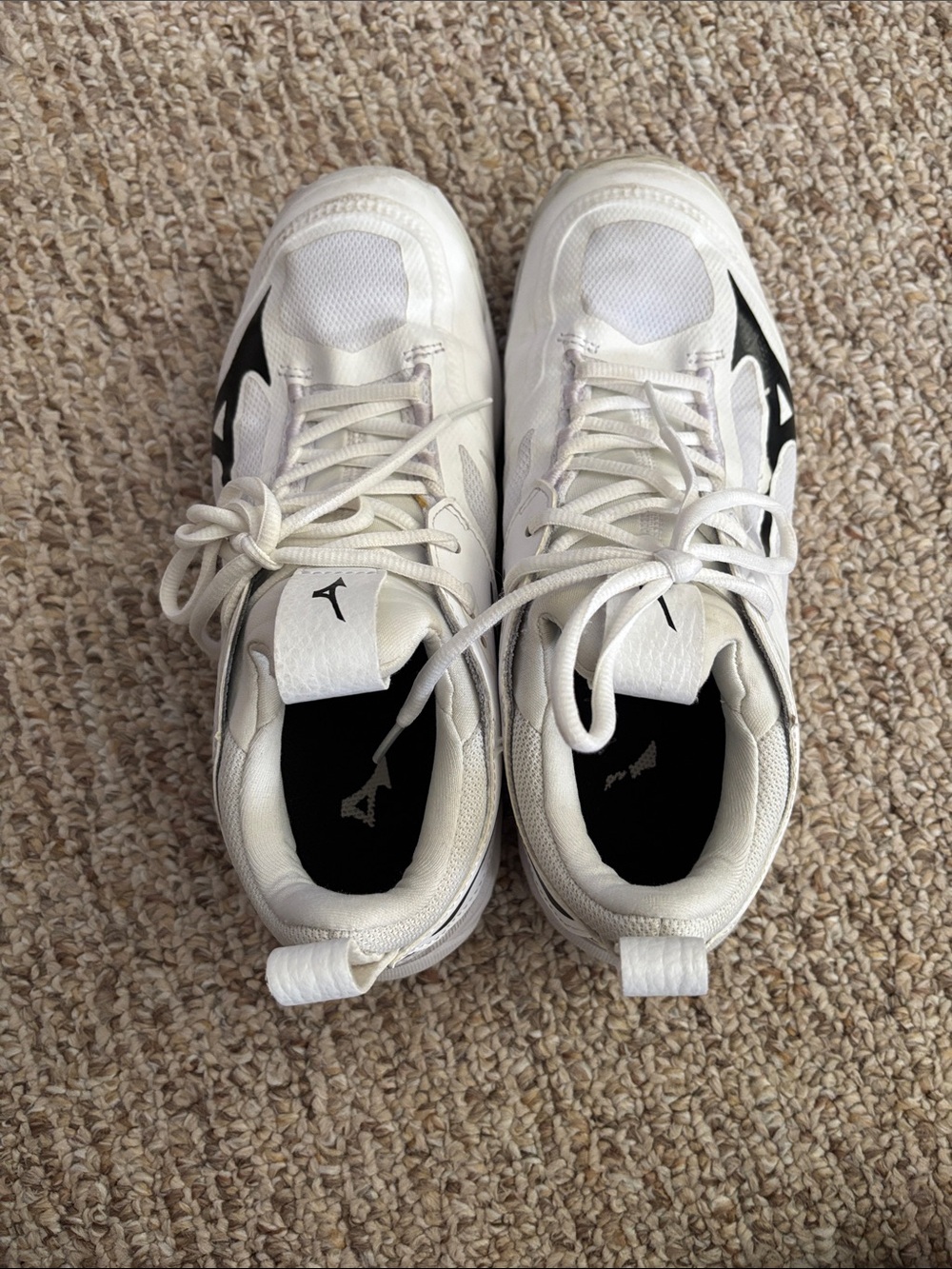 Mizuno White and Black Volleyball sneakers